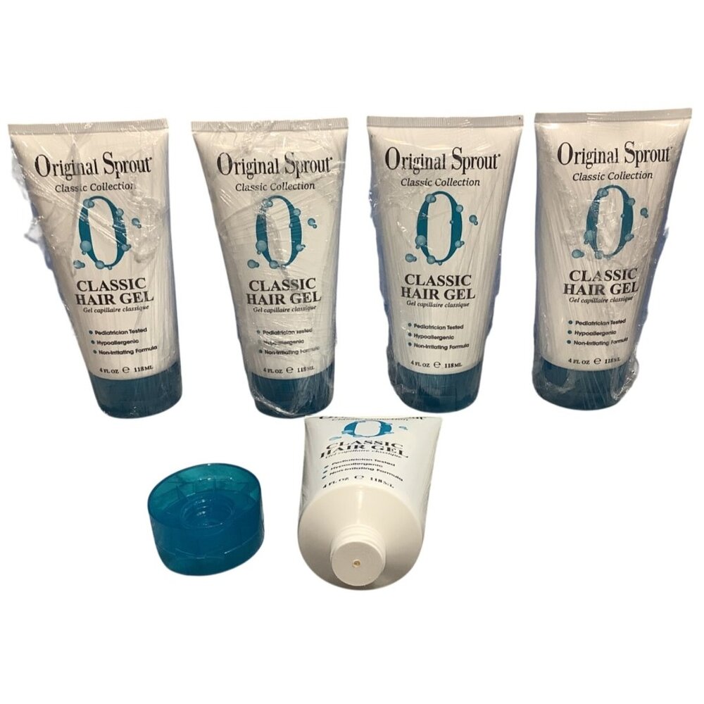 Set Of 5 Original Sprout Classic Collection Hair Gel 4oz Tubes